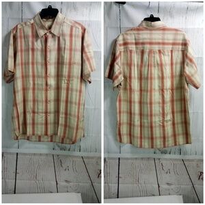 Pusser's West Indies Plaid Short Sleeve Shirt L